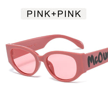 Load image into Gallery viewer, Oreldia Oval Letter Logo Sunglasses Women Man Retro Brand Designer Wide Leg Beige Female Sunglass UV400 Driving Shades