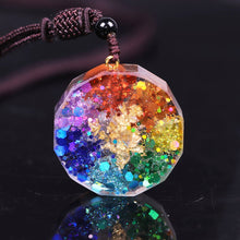 Load image into Gallery viewer, Orgonite Pendant Sri Yantra Necklace Sacred Geometry Chakra Energy Necklace Meditation Jewelry
