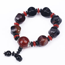 Load image into Gallery viewer, Original 3 Agate Handmade Stretch Crystal beads Bracelet Irregular Natural Stone Charm with Elastic Women Reiki Healing Crystal