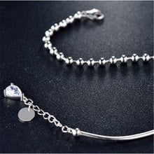 Load image into Gallery viewer, Original 925 Sterling Silver European Charm Bracelet Austrian Crystal Beads Bracelets for Women Authentic Wedding Jewelry