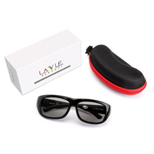 Load image into Gallery viewer, Original Design Magic Smart LCD Sunglasses Polarized Lenses Adjustable Transmittance Lenses Liquid Crystal Lenses Shine Black