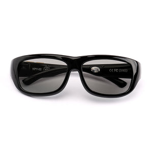 Original Design Magic Smart LCD Sunglasses Polarized Lenses Adjustable Transmittance Lenses Liquid Crystal Lenses Shine Black