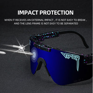 Original Pit Viper Cycling Glasses Men Polarized Mirrored Bicycle Sunglasses TR90 UV400 Oversized Outdoor Sports Goggles Woman