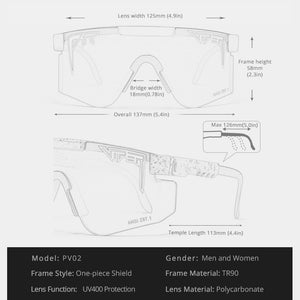 Original Pit Viper Sunglasses For Men Women Cool Oversized Sports Shades Quality ANSI Z87.1 UV400 Lens Sun Glasses With Free Box