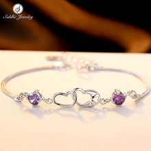 Load image into Gallery viewer, Original 925 Sterling Silver Bracelet Ball Chain Bangle Wedding Love Fine Jewelry Wristband Elegant Bracelets for Women