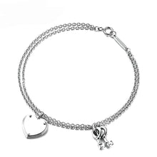 Carica l'immagine nel visualizzatore di Gallery, Original TIFF Sterling Silver 925 High Quality Charm Bracelet Engraved Inscription FOR Woman Original Model Production