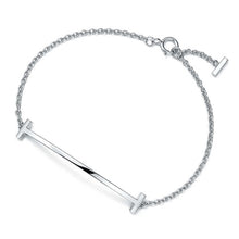 Carica l'immagine nel visualizzatore di Gallery, Original TIFF Sterling Silver 925 High Quality Charm Bracelet Engraved Inscription FOR Woman Original Model Production