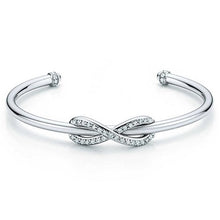 Carica l'immagine nel visualizzatore di Gallery, Original TIFF Sterling Silver 925 High Quality Charm Bracelet Engraved Inscription FOR Woman Original Model Production