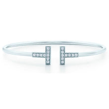 Load image into Gallery viewer, Original TIFF Sterling Silver 925 High Quality Charm Bracelet Engraved Inscription FOR Woman Original Model Production
