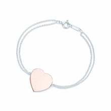 Carica l'immagine nel visualizzatore di Gallery, Original TIFF Sterling Silver 925 High Quality Charm Bracelet Engraved Inscription FOR Woman Original Model Production