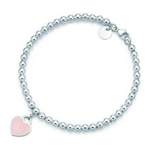 Load image into Gallery viewer, Original TIFF Sterling Silver 925 High Quality Charm Bracelet Engraved Inscription FOR Woman Original Model Production