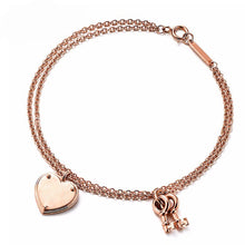 Carica l'immagine nel visualizzatore di Gallery, Original TIFF Sterling Silver 925 High Quality Charm Bracelet Engraved Inscription FOR Woman Original Model Production