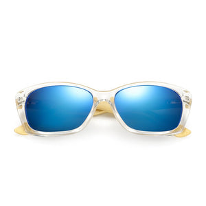 Original Wooden Bamboo Sunglasses Men Women Mirrored UV400 Sun Glasses Real Wood Shades Gold Blue Outdoor Goggles Sunglases Male