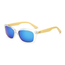 Carica l&#39;immagine nel visualizzatore di Gallery, Original Wooden Bamboo Sunglasses Men Women Mirrored UV400 Sun Glasses Real Wood Shades Gold Blue Outdoor Goggles Sunglases Male