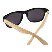 Load image into Gallery viewer, Original Wooden Bamboo Sunglasses Men Women Mirrored UV400 Sun Glasses Real Wood Shades Gold Blue Outdoor Goggles Sunglases Male