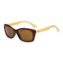 Carica l&#39;immagine nel visualizzatore di Gallery, Original Wooden Bamboo Sunglasses Men Women Mirrored UV400 Sun Glasses Real Wood Shades Gold Blue Outdoor Goggles Sunglases Male