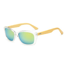 Carica l&#39;immagine nel visualizzatore di Gallery, Original Wooden Bamboo Sunglasses Men Women Mirrored UV400 Sun Glasses Real Wood Shades Gold Blue Outdoor Goggles Sunglases Male