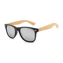 Load image into Gallery viewer, Original Wooden Bamboo Sunglasses Men Women Mirrored UV400 Sun Glasses Real Wood Shades Gold Blue Outdoor Goggles Sunglases Male