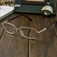 Load image into Gallery viewer, Oulyan Finished Myopia Glasses Women Men Short-sighted Spectacles Square Metal Eyeglasses Diopter -1.0 1.5 2.0 2.5 3.0 3.5 4.0
