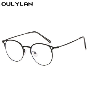 Oulylan -1 -1.5 -2 -2.5 -3 -3.5 -4 Finished Myopia Glasses Men Women Round Cat Eye Nearsighted Eyeglasses Student Prescription