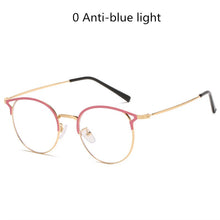 Carica l&#39;immagine nel visualizzatore di Gallery, Oulylan -1 -1.5 -2 -2.5 -3 -3.5 -4 Finished Myopia Glasses Men Women Round Cat Eye Nearsighted Eyeglasses Student Prescription