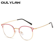 Carica l&#39;immagine nel visualizzatore di Gallery, Oulylan -1 -1.5 -2 -2.5 -3 -3.5 -4 Finished Myopia Glasses Men Women Round Cat Eye Nearsighted Eyeglasses Student Prescription
