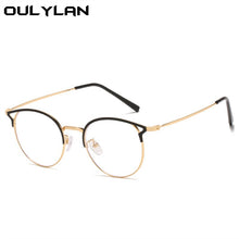 Carica l&#39;immagine nel visualizzatore di Gallery, Oulylan -1 -1.5 -2 -2.5 -3 -3.5 -4 Finished Myopia Glasses Men Women Round Cat Eye Nearsighted Eyeglasses Student Prescription