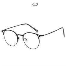 Carica l&#39;immagine nel visualizzatore di Gallery, Oulylan -1 -1.5 -2 -2.5 -3 -3.5 -4 Finished Myopia Glasses Men Women Round Cat Eye Nearsighted Eyeglasses Student Prescription