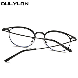 Oulylan -1 -1.5 -2 -2.5 -3 -3.5 -4 Finished Myopia Glasses Men Women Round Cat Eye Nearsighted Eyeglasses Student Prescription
