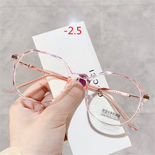 Load image into Gallery viewer, Oulylan Anti-blue Light Finished Myopia Glasses Women MenNearsighted Eyewear Student Prescription Glasses for Sight Minus 2.0