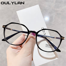 Load image into Gallery viewer, Oulylan Anti-blue Light Finished Myopia Glasses Women MenNearsighted Eyewear Student Prescription Glasses for Sight Minus 2.0