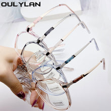 Load image into Gallery viewer, Oulylan Anti-blue Light Finished Myopia Glasses Women MenNearsighted Eyewear Student Prescription Glasses for Sight Minus 2.0