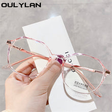 Load image into Gallery viewer, Oulylan Anti-blue Light Finished Myopia Glasses Women MenNearsighted Eyewear Student Prescription Glasses for Sight Minus 2.0