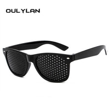 Load image into Gallery viewer, Oulylan Anti-myopia Pinhole Glasses Vision Spectacles Eyesight Improver Pin Hole Eyes Training Exercise Glasses Eyewear