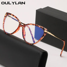 Load image into Gallery viewer, Oulylan Blue Light Blocking Eyeglasses Frames Women Sexy Cat Eye Glasses Frame Clear Optical Lens Computer Eyewear for Ladies