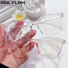 Load image into Gallery viewer, Oulylan Cat Eye Glasses Frame Women  Anti Blue Light Spectacle Frames Vintage Optical Transparent Fake Eyeglasses