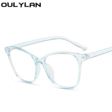 Load image into Gallery viewer, Oulylan Cat Eye Glasses Frame Women  Anti Blue Light Spectacle Frames Vintage Optical Transparent Fake Eyeglasses