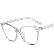 Load image into Gallery viewer, Oulylan Cat Eye Glasses Frame Women  Anti Blue Light Spectacle Frames Vintage Optical Transparent Fake Eyeglasses