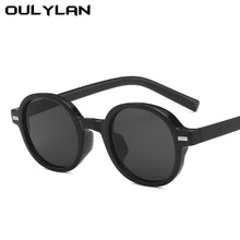 Carica l&#39;immagine nel visualizzatore di Gallery, Oulylan Occhiali da sole ovali neri classici per le donne Occhiali da sole rotondi alla moda da uomo Occhiali da guida all&#39;aperto Occhiali sfumati UV400 