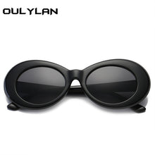 Load image into Gallery viewer, Oulylan Clout Goggles Kurt Cobain Sunglasses Men Vintage Oval Sun Glasses Retro Female Male White Black Eyewear UV400
