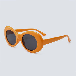 Oulylan Clout Goggles Kurt Cobain Sunglasses Men Vintage Oval Sun Glasses Retro Female Male White Black Eyewear UV400