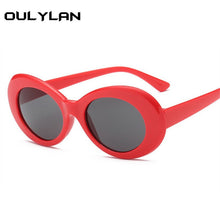 Load image into Gallery viewer, Oulylan Clout Goggles Kurt Cobain Sunglasses Men Vintage Oval Sun Glasses Retro Female Male White Black Eyewear UV400