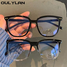 Load image into Gallery viewer, Oulylan Finished Myopia Glasses Women Men Oversized Square Myopia Eyeewar Prescription Glasses for Sight Minus -1.0 1.5 to -6