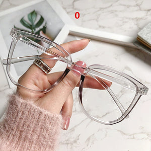 Oulylan Finished Myopia Glasses Women Men Oversized Square Myopia Eyeewar Prescription Glasses for Sight Minus -1.0 1.5 to -6