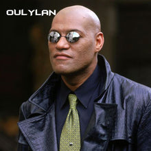 Load image into Gallery viewer, Oulylan Matrix Morpheus Round Rimless Sunglasses Men Classic Clamp Nose Sun Glasses Mens Mini Frameless Brand Design Glasses