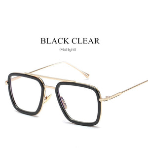 Oulylan Men Steampunk Sunglasses Tony Stark Iron Man Sunglass Retro Vintage Steam Punk Sun Glasses UV400