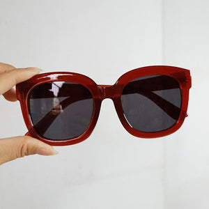 Oulylan Oversized Square Sunglasses Women Men  Designer Shades Eyewear Vintage Sun Glasses UV400 Colored Glasses Black