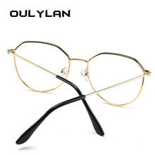 Load image into Gallery viewer, Oulylan Polygon Glasses Frame Women Men Vintage Clear Lens Myopia Eyeglasses Frames Female Transparent Optical Spectacles Gold