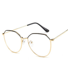 Load image into Gallery viewer, Oulylan Polygon Glasses Frame Women Men Vintage Clear Lens Myopia Eyeglasses Frames Female Transparent Optical Spectacles Gold
