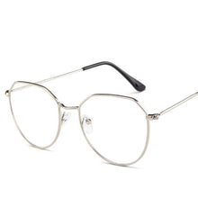 Load image into Gallery viewer, Oulylan Polygon Glasses Frame Women Men Vintage Clear Lens Myopia Eyeglasses Frames Female Transparent Optical Spectacles Gold